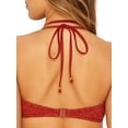 thumbnail image 2 of Freya Womens Sundance Underwire Bandless Halter Bikini Top, 36F, Burnt Amber, 2 of 2