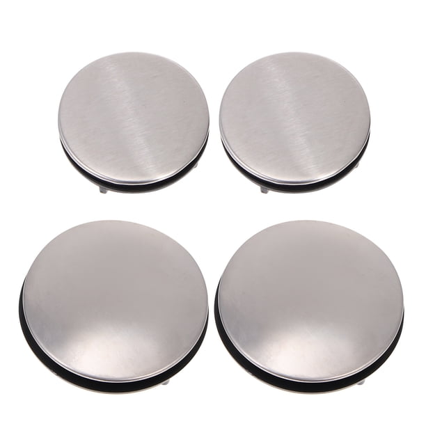 4 tapones de acero inoxidable para orificios de grifo de lavabo, tapas para orificios de fregadero, accesorios para fregadero