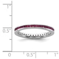 thumbnail image 5 of 925 Sterling Silver Stackable Expressions Polished Created Ruby Ring Size: 8; for Adults and Teens; for Women and Men, 5 of 5
