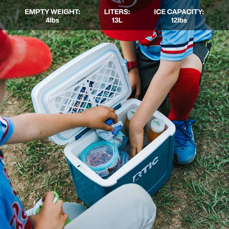 RTIC Road Trip Personal Cooler, 8 QT, 12 Can Hard-Sided Ice Chest