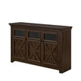 thumbnail image 7 of Aukfa 3 Doors Buffet Sideboard Cabinet,Bar Wine Cabinet for Entryway Living Room,Espresso, 7 of 7