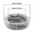 Legendog Washable Pet Bed Round, SnuggleReady Cushion for Small Dogs & Indoor Cats