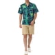 thumbnail image 2 of CAMISAS DE HOMBRE CORTAS INSPIRADAS EN CHIC, CON ESTAMPADO FLORAL, BOTONES EN LA PARTE FRONTAL, PLAYERA DE PLAYA HAWAIANA, TAMAÑO 38, AZUL Y NEGRO, 2 of 6