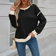 thumbnail image 5 of ABATAB Sweatshirts for Women Crewneck Long Sleeve Casual Pullover Shirts Tunic Lightweight Tops Fall Fashion Clothes, 5 of 7