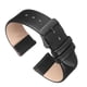 thumbnail image 1 of Correa de Cuero Uxcell, Correa de Reloj de Cuero Lisa y Plana para Hombres y Mujeres, Negro, Negro 22mm, 1 of 7