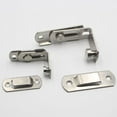 thumbnail image 3 of FUEENIRVA 2Pcs Silver Stainless Steel Right Angle Door Latch Durable Sliding Buckle Bolt for Doors, 3 of 9