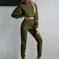 thumbnail image 2 of Dyegold Women's Two Piece Outfits Matching Sets Long Sleeve Hoodies Tops Pants Tracksuit Lounge Sets Teen Girls Sweatsuits, 2 of 7
