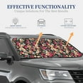 thumbnail image 4 of Sikiie Many Kind Of Flowers Print Foldable Car Windshield Sun Visor, Car Window Sunshade Suitable for Sedan, SUV and Truck Car Accessories-Medium, 4 of 6