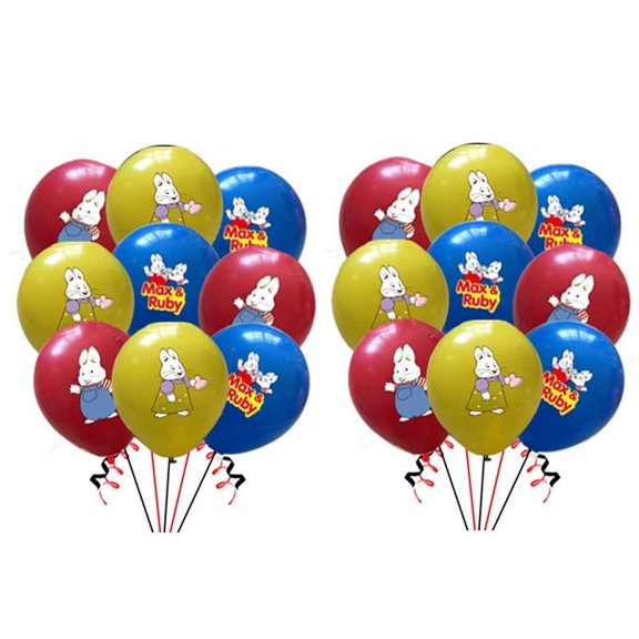 Max and Ruby Balloons Party Supplies Birthday Favors Decorations Decor Kit Latex