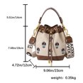 thumbnail image 2 of Bolso tipo cubo para mujer bolso de hombro bordado bolso cruzado bolso de viaje, 2 of 9