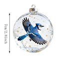 thumbnail image 3 of Christmas Ball Ornaments, 3D Bird Spherical Hanging Decor, Christmas Tree Decoration for Home Party, 3 of 7