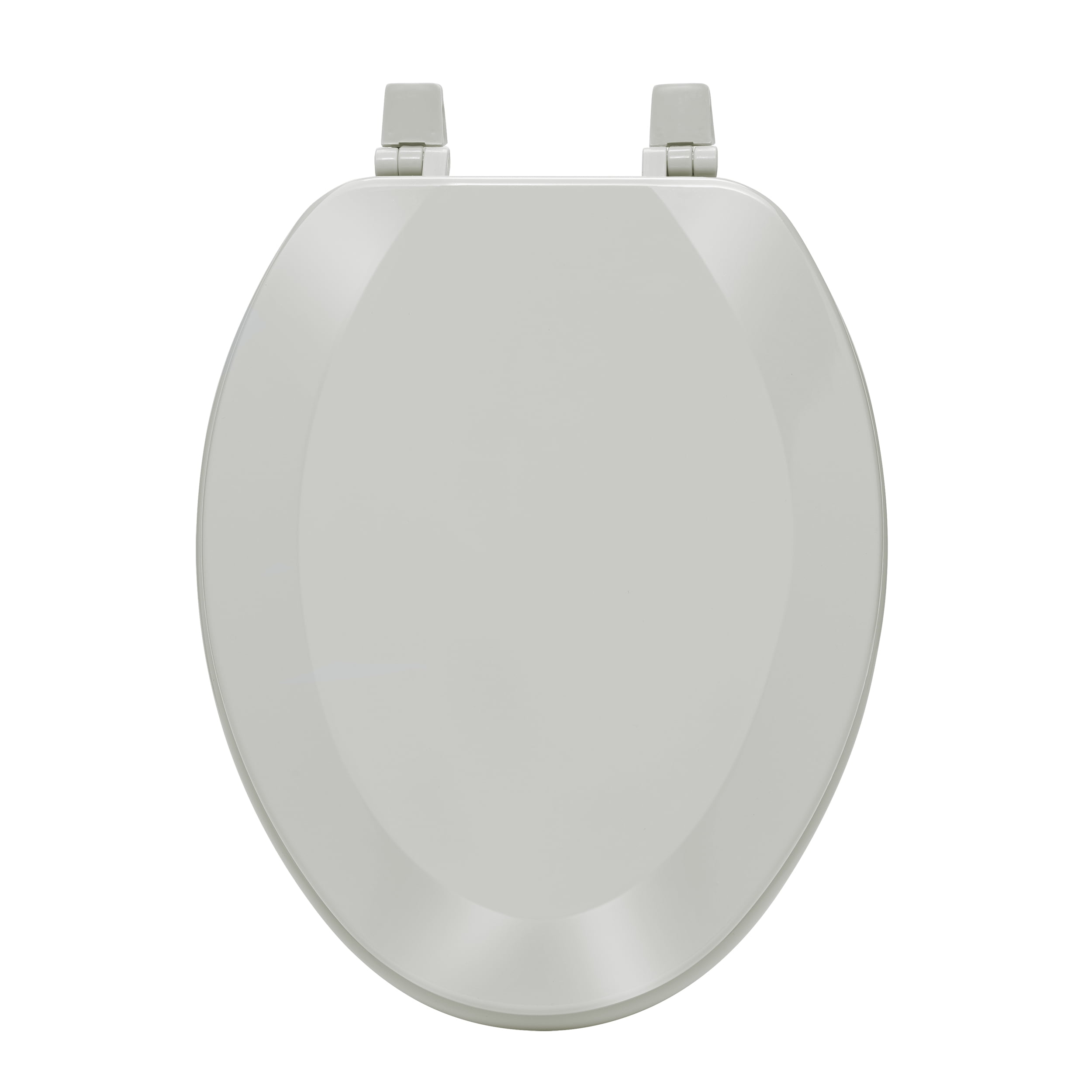 Achim Fantasia 19" Elongated Wood Toilet Seat, Standard, Silver