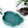 thumbnail image 5 of Reptile Bowl Turtle Water Dish Plastic Food Bowl Escape Proof Feeder for Small Medium Size Pet Lizard Leopard Gecko, 5 of 10