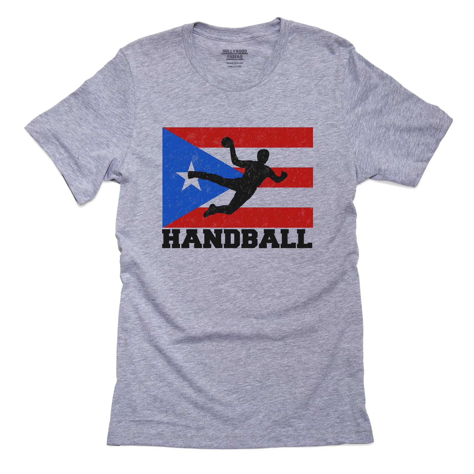 Hollywood Thread Puerto Rico Olympic Handball Flag Men's Grey T