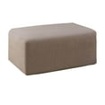 thumbnail image 2 of GROWTH TANK Rectangle Storage Stool Slipcovers Footstool Slip Covers Footrest Sofa Cover L Brownness, 2 of 8