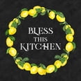 thumbnail image 2 of Reed, Tara 15x15 White Modern Wood Framed Museum Art Print Titled - Live with Zest wreath sentiment I-Bless this Kitchen, 2 of 4