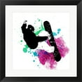 thumbnail image 1 of Snowboarder Watercolor Splash Part III by Sports Mania, Framed Wall Art, 19.5W x 19.5H, 1 of 1
