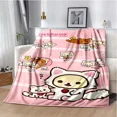 thumbnail image 3 of Cartoon Rilakkuma Anime Girls Throws Blanket for Baby Hiking Picnic Bed Super Soft Cute kawaii Flannel Blanket birthday gift, 3 of 10
