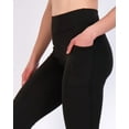 thumbnail image 4 of Real Essentials 4 Pack: Women's Capri Leggings with Pockets Casual Yoga Workout Exercise Pants (Available in Plus Size), 4 of 6