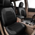 thumbnail image 2 of Phyun Car Seat Covers Full Set PU Leather Diamond Lattice Styling Waterproof Automobile Seat Protector Interior Accessories, 2 of 5