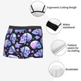 thumbnail image 3 of Fuzoiu blue Skull flower Print Men's Ultra Breathable Underwear,No Riding Up Boxer Briefs with ComfortFlexible Waistband-X-Large, 3 of 5