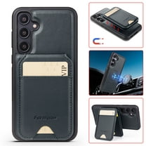 For Samsung Galaxy S23 Plus Case with 2 in 1 Detachable Magnetic Wallet RFlD Blocking Card Slots Pocket, Compatible MagSafe, Back Flip Kickstand Premium PU Leather Wireless Charging Phone Case,Black