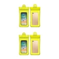 thumbnail image 1 of bedienty PVC Phone Waterproof Bag 3-layer Sealed Universal Solid Screen Replacement Drifting Beach Pouch Accessories Yellow 2Set, 1 of 6