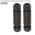 thumbnail image 2 of 2Pin Waterproof Junction Box Case Electrical Cable Wire Connector Outdoor IP68, 2 of 9