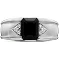 thumbnail image 5 of 14K White Gold Onyx And Diamond Mens Ringsize 10 (Width 4.4 To 10) - Jbsp, 5 of 5