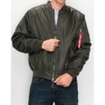 thumbnail image 5 of Ring Of Fire Mens Flight Bomber Jacket, Green, Small (Regular), 5 of 11