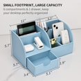 thumbnail image 4 of 7 Compartiments PU Organisateur de Bureau Multifonctions en Cuir, 4 of 4