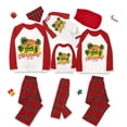 thumbnail image 1 of Pijamas familiares navideños a juego, conjuntos de pijamas a cuadros blancos y negros, árboles de coco, Navidad en julio, 1 of 4