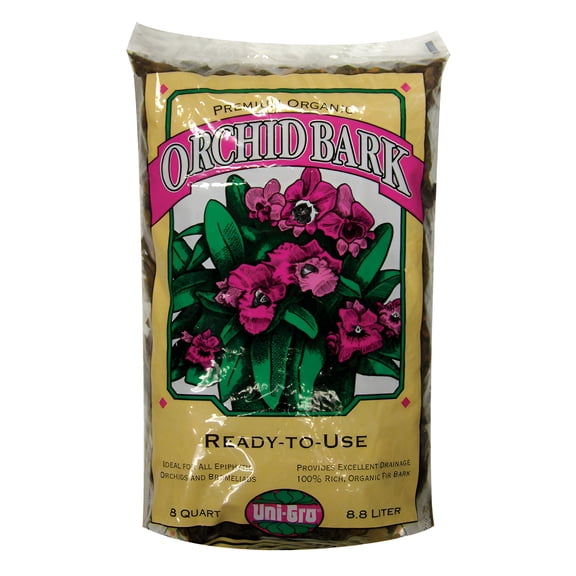 Uni-Gro Organic Orchid Bark Mulch, Brown, 5 lb