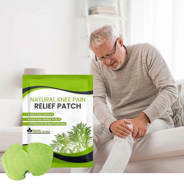 12-60pcs Knee Pain Relief Patches, Knee Heat Patches, Knee Cervical Warming Herbal Plaster Wormwood Heat Patches Relief Of Back, Neck, Shoulder Pain