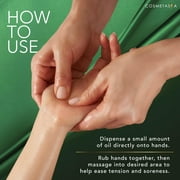 Cosmetasa Sore Muscle Massage Oil with Arnica Extract, Includes Massage Roller Ball, 8.8 fl oz