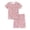 Light Pink Leopard (Short sleeves & Shorts), variant on Beezizac Girls' Short Sleeve Pajama Set Cotton Slim Fit All-Over Cute Pandas Print Soft Kids Sleepwear Size 8