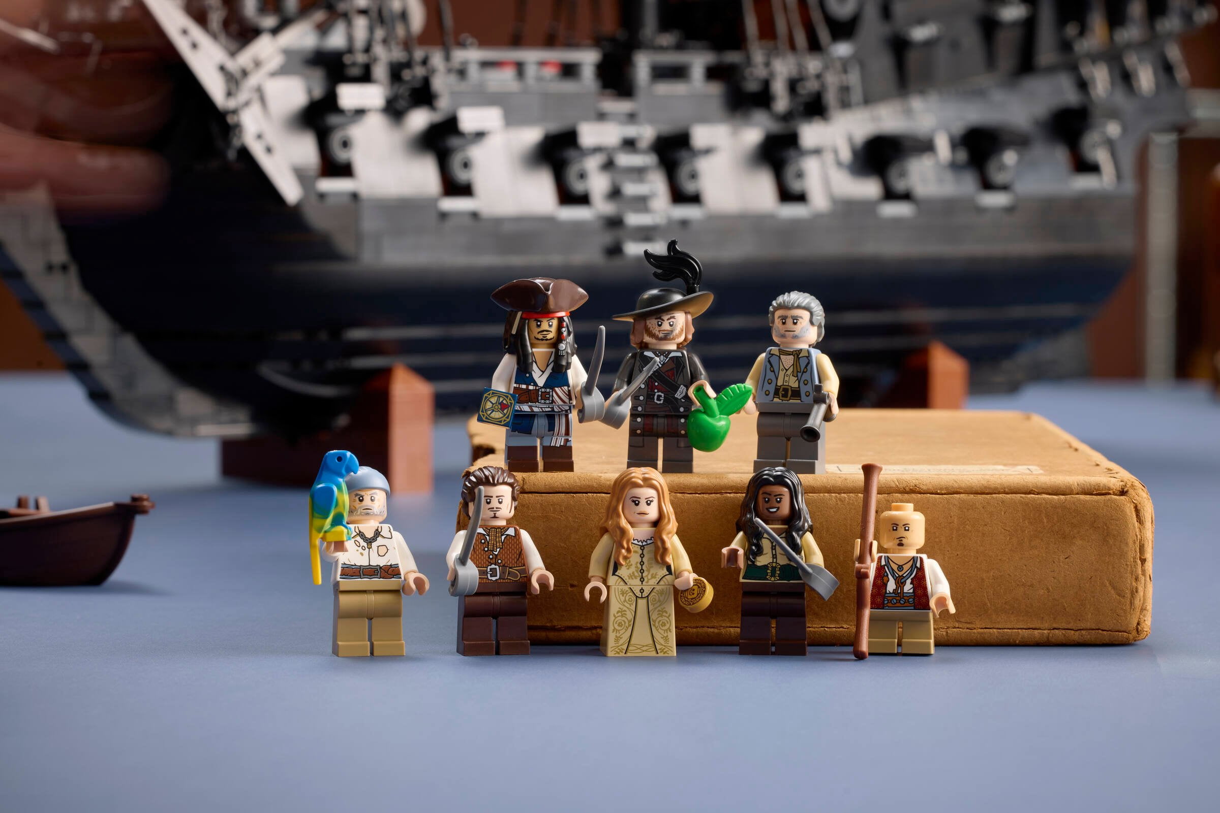 LEGO Icons Captain Jack Sparrow's Pirate Ship Interlocking Block Building Set 2861 Pieces 1 Pack