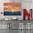thumbnail image 4 of Cuadros Decorativos Kit de costura de bordado completo Juego de punto de cruz 14CT 2 hebras Paisaje al atardecer Ehuebsd Nuevos Originales, 4 of 9