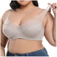 thumbnail image 2 of Levmjia Women's Bras Plus Size Women's Plus Size Seamless Push Up Lace Sports Bra Comfortable Breathable Base Tops Underwear, 2 of 9