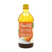 Amoretti - Natural White Peach Artisan Flavor Paste 2.2 lbs - Use In Pastry, Savory, Brewing & Ice Cream Applications, Preservative Free, Gluten Free, No Artificial Sweeteners, Highly Concentrated