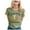 Light Green, variant on TSADFHJI Chiffon Tops for Women Elegant Women's Oktoberfest Graphic Tee Trendy Casual Short Sleeve Top L
