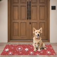 thumbnail image 4 of Red Christmas Snowflake Pattern Door Rugs,Washable Non Slip Door Mats Indoor,Decorative Door Mats,Entry Mat Indoor for Entrance,Bedroom,Kitchen,Bathroom,16"x47", 4 of 6
