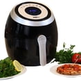 thumbnail image 1 of Total Chef 3.8QT Horno freidora de aire Pantalla táctil digital 7 preajustes Temporizador y temperatura ajustables Antiadherente Apto para lavavajillas Cocina saludable 1500W Negro y plateado, 1 of 5
