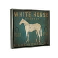 thumbnail image 3 of Stupell Industries White Horse Bourbon Vintage Sign Graphic Art Luster Gray Floating Framed Canvas Print Wall Art, Design by Ryan Fowler, 3 of 8