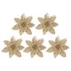 thumbnail image 1 of 5 unids Simuld Hollow Out Flower Decor Christmas Glitter Flower Adorn Party Prop, 1 of 6