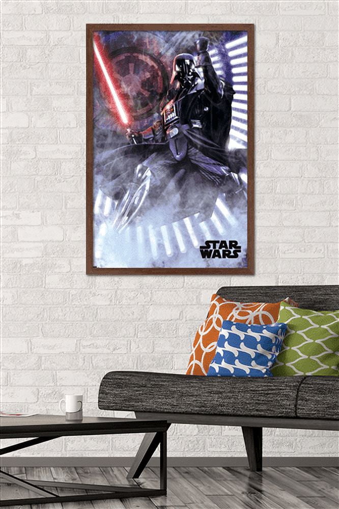 Star Wars: A New Hope - Vader Wall Poster, 22.375" x 34", Framed