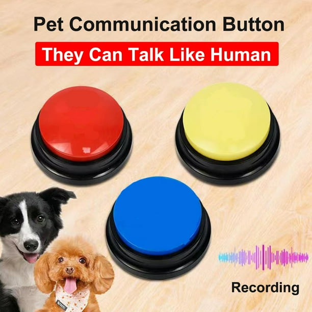 Botones para perros de perro atrenamiento Grabador de Voz Buzón de boxes Interactivos Botones de Comunicación de Perros ARRRENAMIENTO DE MASCOTA BOTONES DE VOZ PARROS