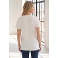 thumbnail image 2 of Roaman's Women's Plus Size Ultimate Short Sleeve Sweetheart Tee, 2 of 4