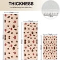 thumbnail image 4 of Brown Mushroom Hedgehog Leaf Beige Pattern Kitchen Rugs Sets Of 3,Kitchen Runner Rugs Non Skid Washable,Decorative Kitchen Floor Mats for Kitchen,Sink,Laundry,17"x30"+ 17"x47" + 17"x59", 4 of 6