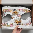 thumbnail image 3 of Customuart Fox Sneakers for Women Flower Running Shoes Pink Size 6, 3 of 5
